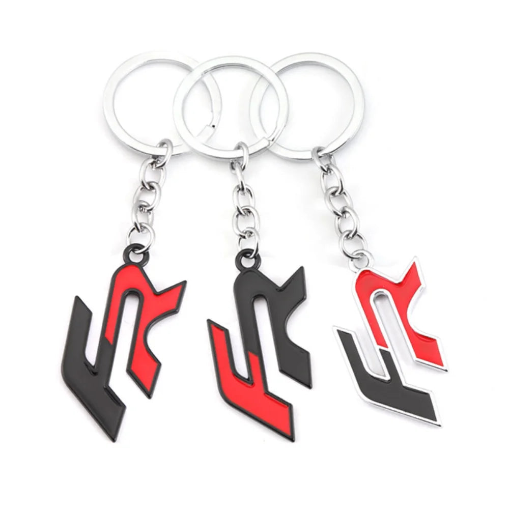 Car Metal FR Logo Keychain Keyring Key Ring Holder for Seat Ateca Leon Arona Ibiza Altea Cupra Formula Car Styling Pendant