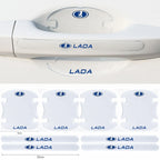 Car Door Handle Sticker Protective Film Decal for Lada Kalina 1117 1118 Granta Priora 2 NIVA Safari Auto Emblem