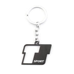 Metal T Sport Logo Car Keychain Key Ring Holder for Toyota RAV4 Prado Corolla Tundra Highlander Hiace Venza Camry Prius Tacoma