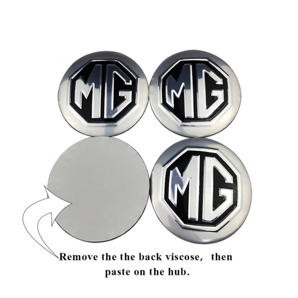 56mm Car Wheel Hub Sticker Emblem For MG Morris Garages MG 3 5 6 7 MG3 MG5 MG7 TF ZR ZS GS GT HS EZS EHS Auto Tire Accessories