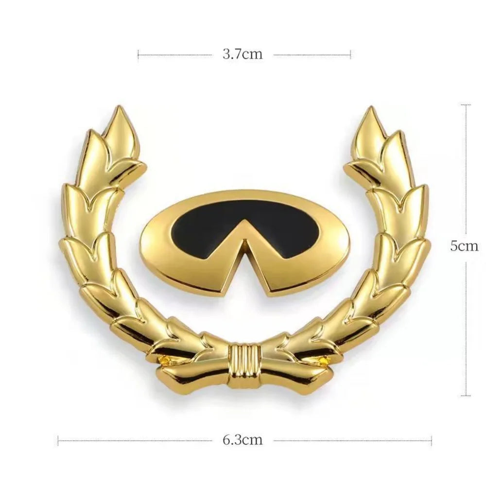 Aluminum Alloy Car Body Sticker Emblem Decal Styling Accessories for Infiniti Q30 Q50 FX35 G20 G35 Q60 Q70 QX50 QX60 QX70 QX80