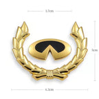 Aluminum Alloy Car Body Sticker Emblem Decal Styling Accessories for Infiniti Q30 Q50 FX35 G20 G35 Q60 Q70 QX50 QX60 QX70 QX80
