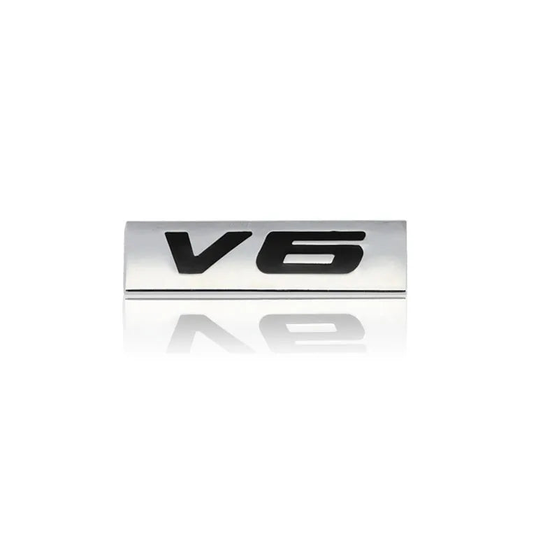 Car Sticker V6 V8 4x4 Logo Emblem Badge Decals for Opel Passat Seat Peugeot BMW Audi Jeep Honda Ford KIA Volvo Mazda Lexus