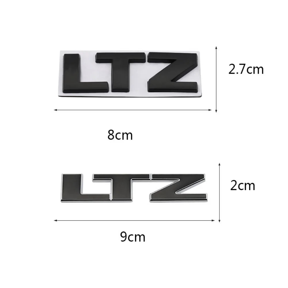 3D LTZ LT Letter Modified Emblem Car Rear Trunk Decal for Chevrolet Cruze Aveo Chevy Lacetti Cavalier Captiva Silverado Equinox