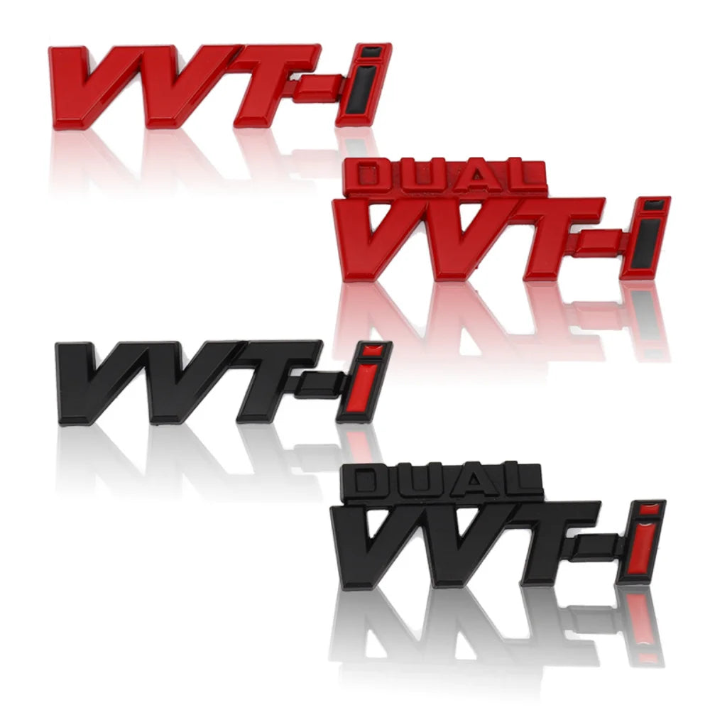 Car Sticker Emblem Badge Decals for TOYOTA VVT-i Dual VVTI Camry COROLLA YARiS Rav4 Ralink REIZ CROWN PRIUS REIZ Auris Avensis