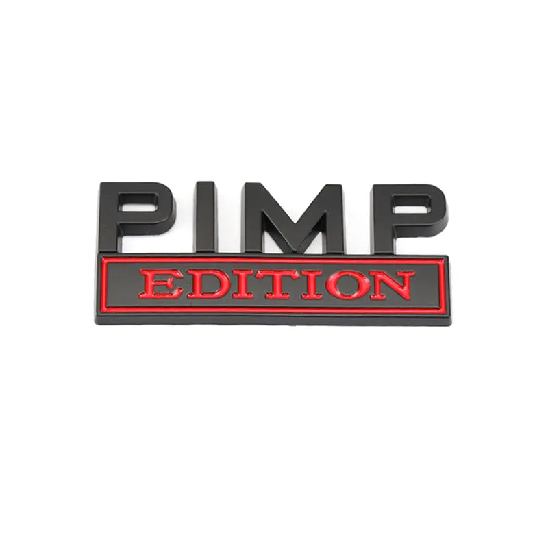 Car Sticker PIMP Edition Emblem Metal for Jeep Compass Patriot Renegade Ford F150 F250 Chevrolet RAM Hummer Grille Sticker