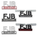 FJB Logo Edition Emblem Badge Front Hood Grille Car Sticker for Jeep Compass Renegade Ford RS200 F350 F250 F150 Silverado RAM
