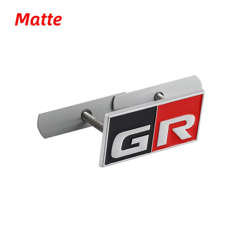 Car Front Grille Badge Decorative Emblem for Toyota GR Sport MN Rav4 Yaris Camry Crown Prado Aqua Auris Levin Corolla Avensis