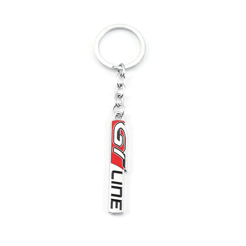 Car GT Line Keychain for Peugeot GT RCZ 3008 5008 308 508 KIA Forte Optima Picanto Stinger Sorento Renault Clio Grandtour Megane