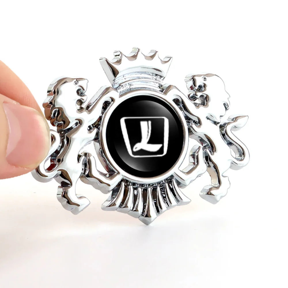 3D Self-adhesive Car Styling Body Trunk Badge Lion Sticker Decal Accessories for Luxgen U6 5 U7 Master CEO Mpv Suv 7 Auto Emblem