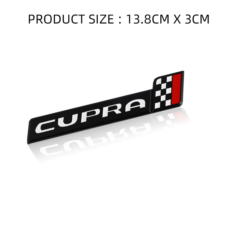 3D Car R Logo Cupra Rear Trunk Emblem Sticker Front Hood Grill Badge Decals for Seat Arona Leon Ateca Ibiza Altea Cupra Formula