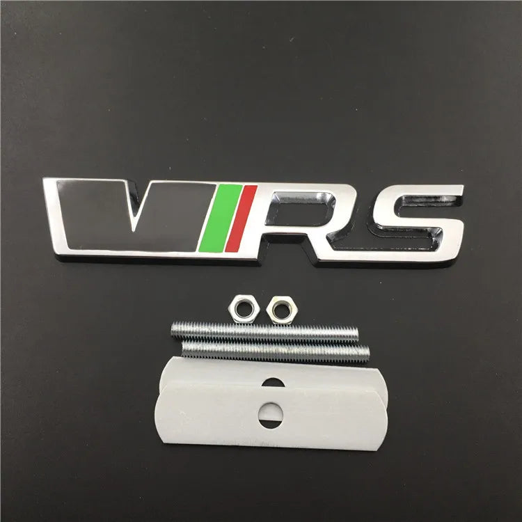 Alloy Car Front Grille Emblem Badge Stickers for VRS 2 A7 Tour RS Octavia Superb Fabia Rapid Kodiaq Yeti Karoq Accessories