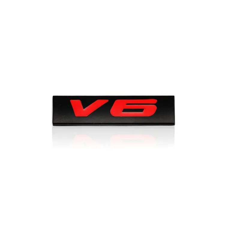 Car Sticker V6 V8 4x4 Logo Emblem Badge Decals for Opel Passat Seat Peugeot BMW Audi Jeep Honda Ford KIA Volvo Mazda Lexus