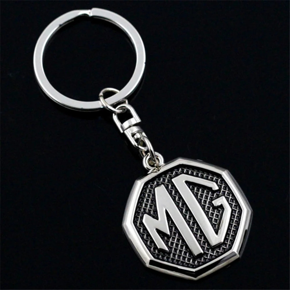 Alloy Metal Key Chain Keyring Holder Pendant For MG Morris Garage MG3 MG5 MG6 MG7 TF ZR ZS GS GT HS Auto Keychain Accessories