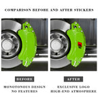 6pcs Caliper Car Sticker Wheel Hub Refitted Decals for Audi Quattro Sline RS Logo A3 A4 A5 A6 Q3 Q5 Q7 RS3 RS4 RS5 RS6 RS7 Sport