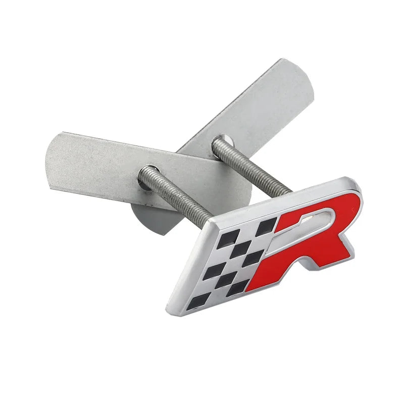 3D Car R Logo Cupra Rear Trunk Emblem Sticker Front Hood Grill Badge Decals for Seat Arona Leon Ateca Ibiza Altea Cupra Formula