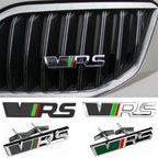 Alloy Car Front Grille Emblem Badge Stickers for Skoda VRS 2 A7 Tour RS Octavia Superb Fabia Rapid Kodiaq Yeti Karoq Accessories
