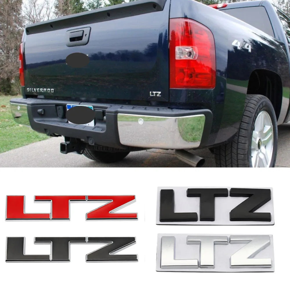 3D LTZ LT Letter Modified Emblem Car Rear Trunk Decal for Chevrolet Cruze Aveo Chevy Lacetti Cavalier Captiva Silverado Equinox