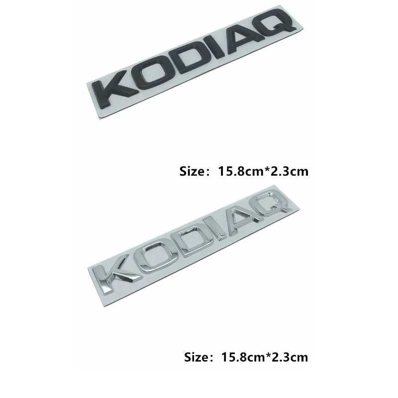 Car Rear Trunk Emblem Stickers Side Badge 4x4 Logo Octavia A7 Tour RS Rapid Kodiaq Superb Kamiq Yeti Karoq Accessories