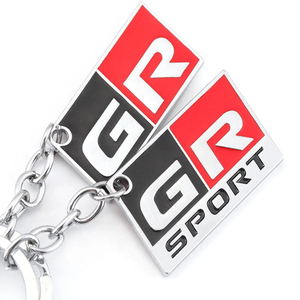 Car Keychain Key Ring for Toyota GR Sport Yaris CHR GR86 Supra Corolla Prius Venza Premio Avalon Celica Aygo Sequoia Rav4 Prado