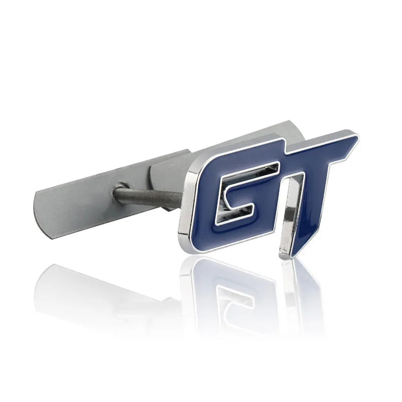 3D Metal GT Car Rear Trunk Emblem Sticker Decals Front Hood Grill Grand Tour for Ford Mustang Focus Mk 1 2 3 7 Mondeo BMW X6 X5