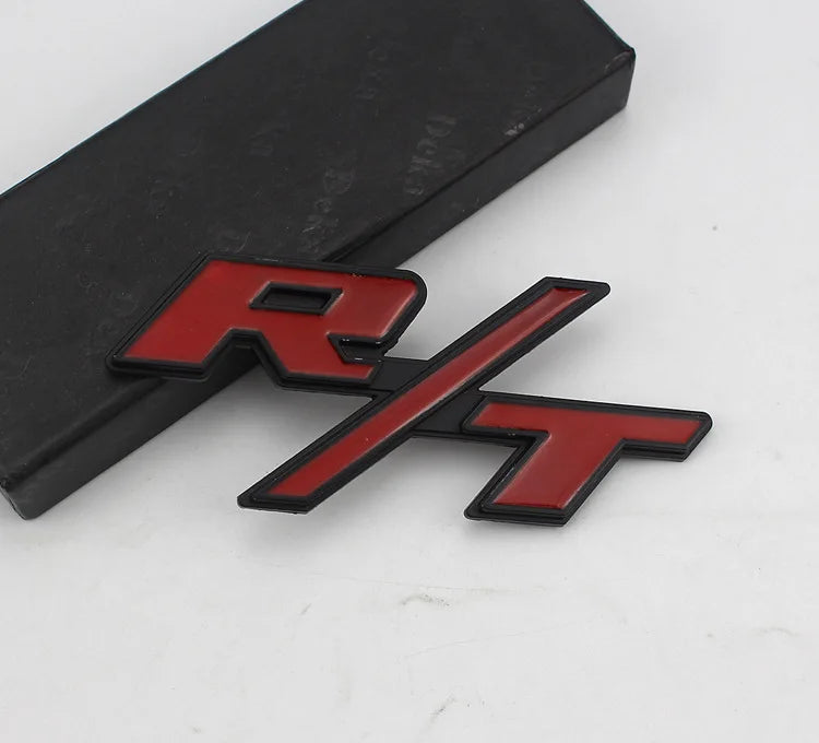 Alloy Car Front Grille Emblem For Dodge R/T Logo RAM Journey Charger Jcuv Challenger Caliber Nitro Auto Body Sticker Styling