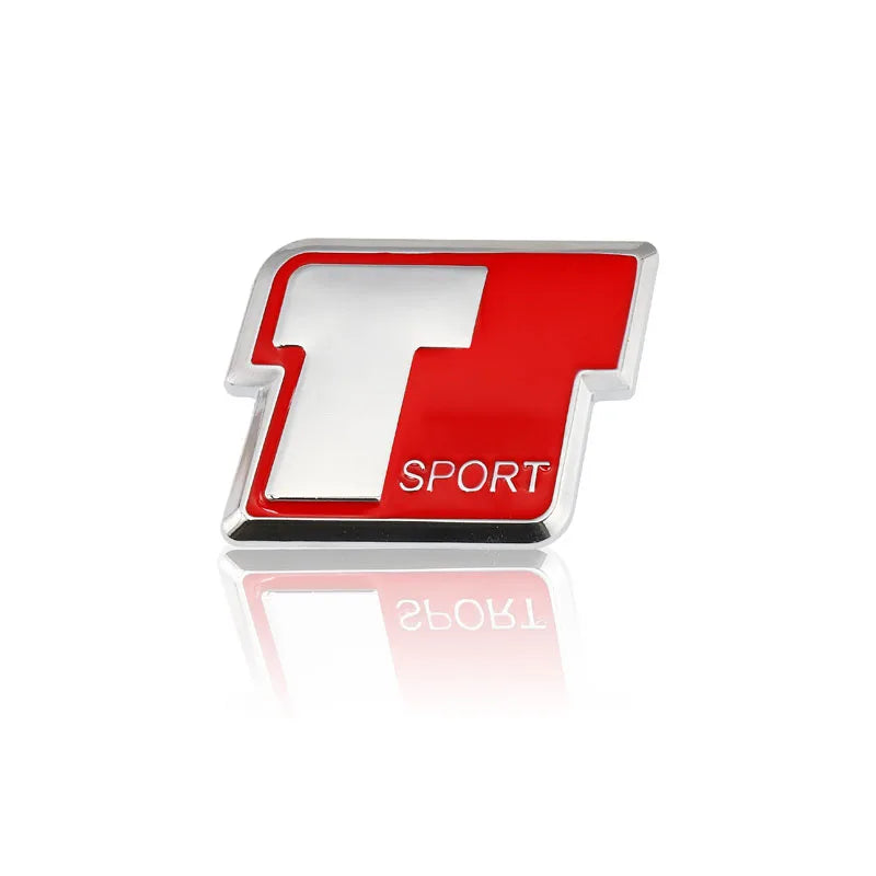 Car Sticker T Sport Stickers Emblem Badge Rear Trunk Decals for Toyota RAV4 Prado Corolla Camry Tundra Highlander Hiace Venza