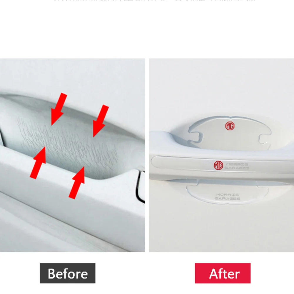 Epoxy Car Door Handle Bowl Stickers For MG Logo MG3 MG5 MG6 MG7 ZR TF ZS ES HS EZS Morris 3 GS Auto Protection Decals Decoration