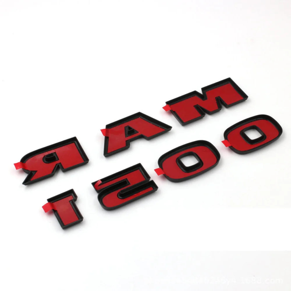 Car Styling Door Side Fender Sticker Ram Letter Logo Emblem Cover for Dodge Ram 1500 2022 2021 2020 2019 Body Decals Accessories
