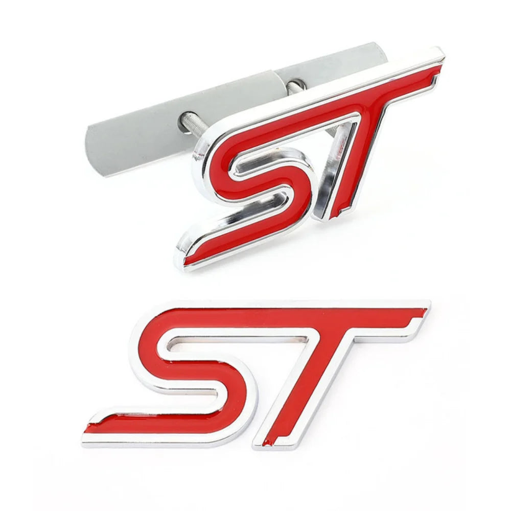Metal Car Stickers Front Emblem Grille Badge for Ford ST Logo Focus Mustang Transit Mondeo Fusion Ranger Galaxy MK2 MK3 F150 MK5
