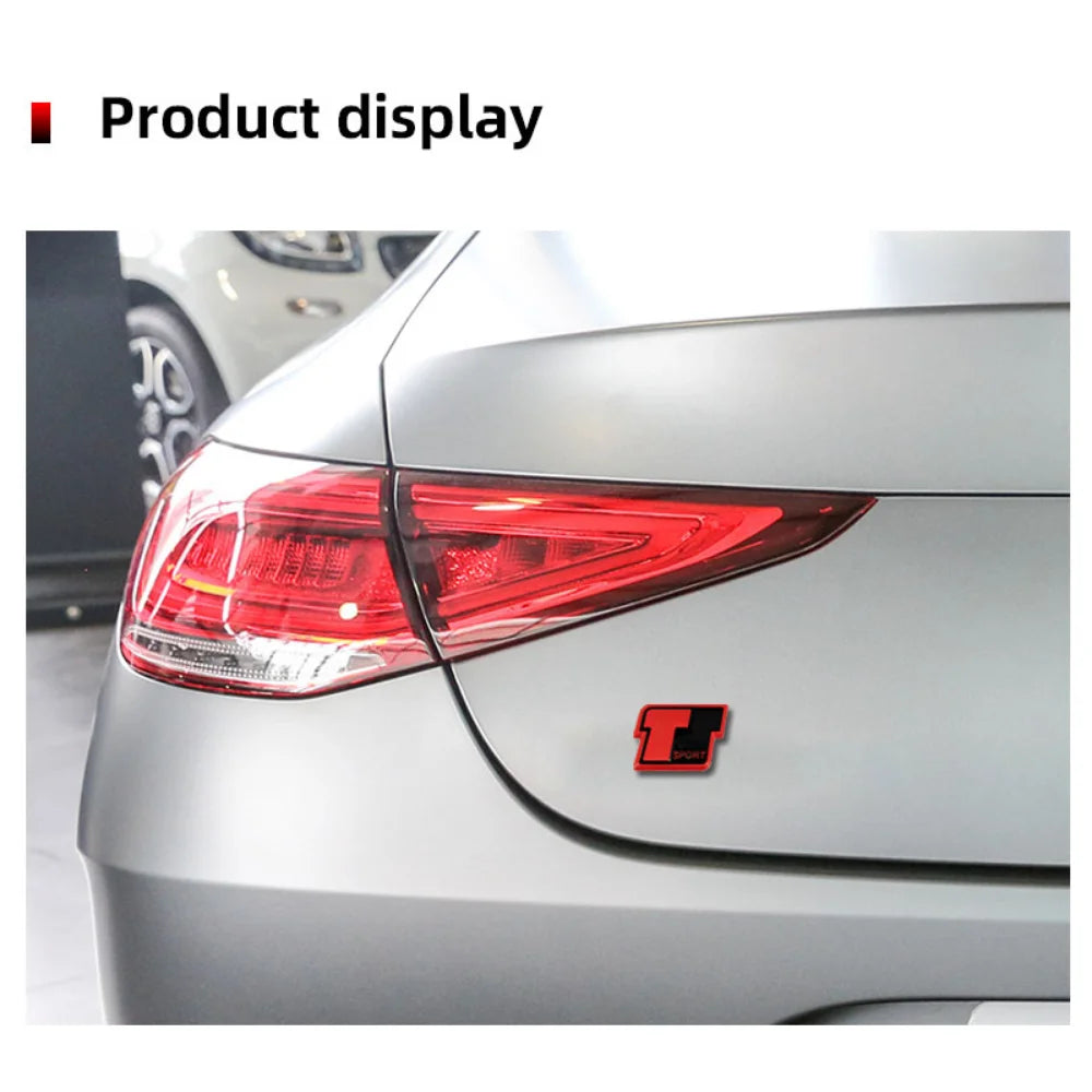 Car Sticker T Sport Stickers Emblem Badge Rear Trunk Decals for Toyota RAV4 Prado Corolla Camry Tundra Highlander Hiace Venza