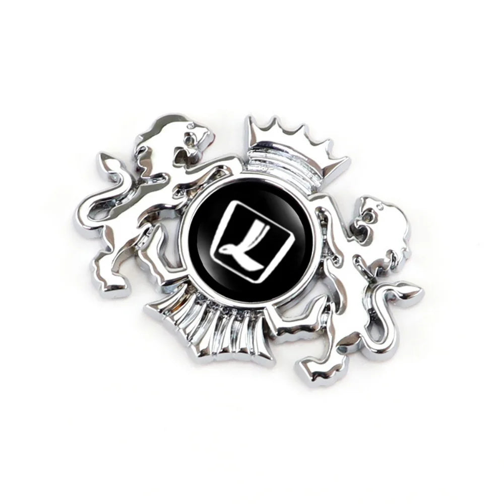 3D Self-adhesive Car Styling Body Trunk Badge Lion Sticker Decal Accessories for Luxgen U6 5 U7 Master CEO Mpv Suv 7 Auto Emblem