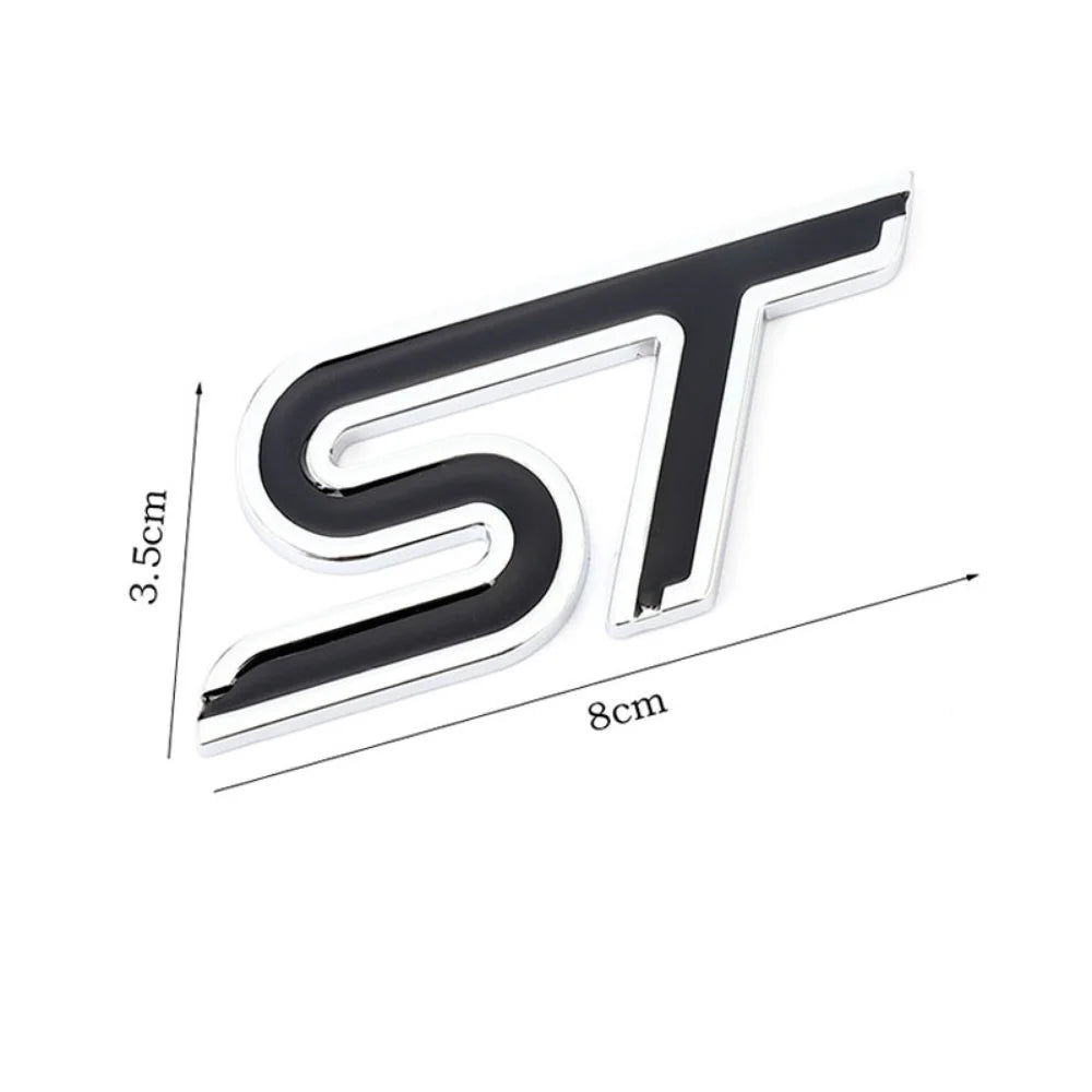 Metal Car Stickers Front Emblem Grille Badge for Ford ST Logo Focus Mustang Transit Mondeo Fusion Ranger Galaxy MK2 MK3 F150 MK5