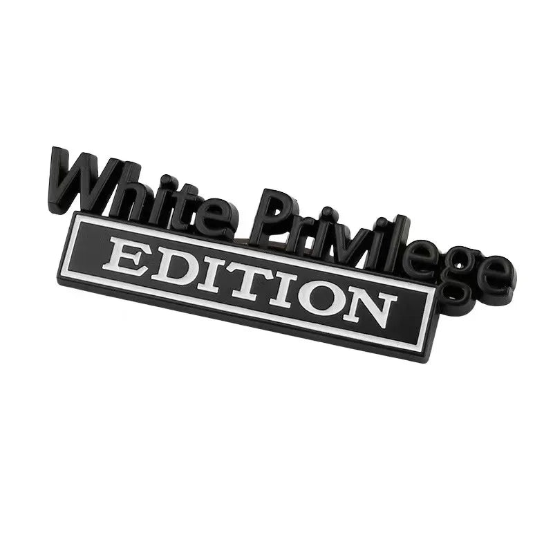 Black Privilege Edition Badge Emblem Sticker for Jeep Ford F350 F250 F150 Chevy Silverado 1500 2500 Chevrolet C10 C15