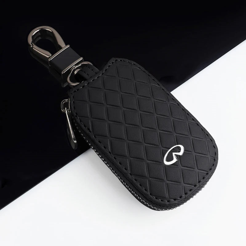Auto Keychain Bag Keyring Cover Case Key Organizer for Infiniti Q50 QX70 G35 FX35 Q30 G37 Q70 Q60 QX50 QX60 QX80 Car Accessories