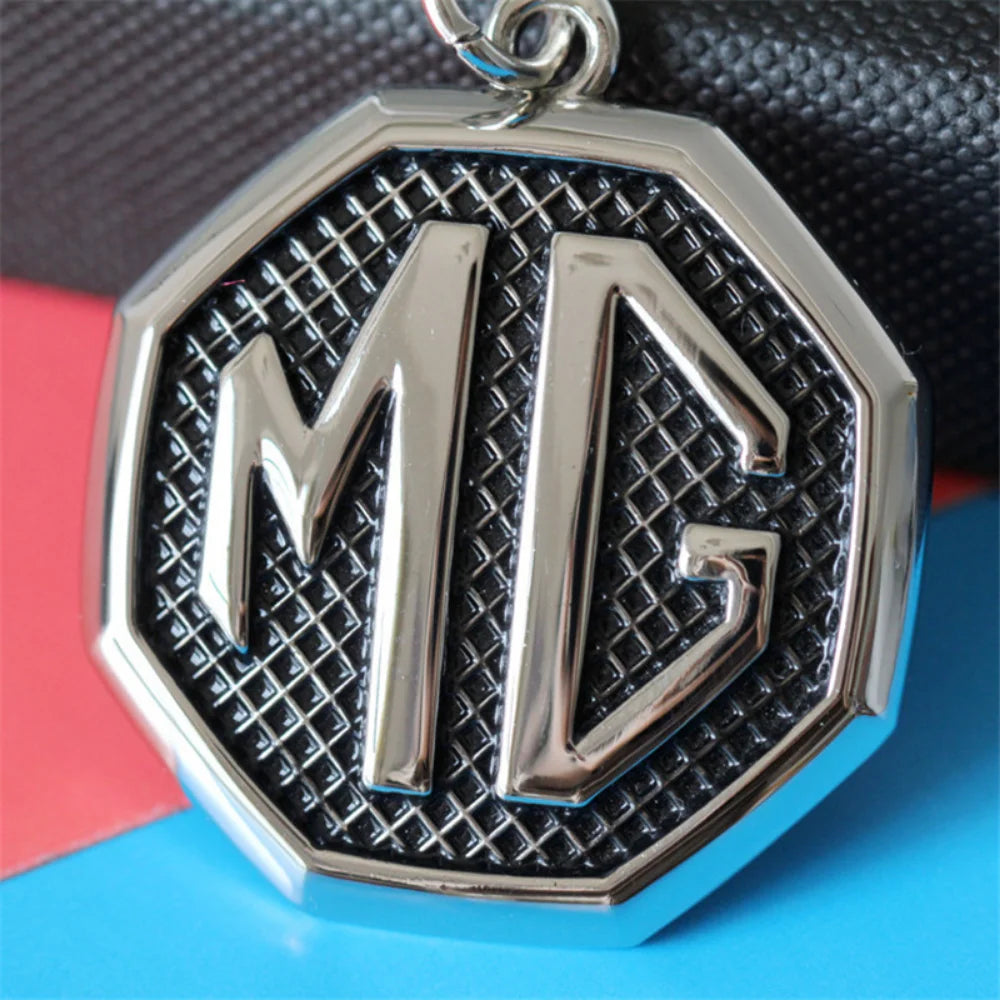 Alloy Metal Key Chain Keyring Holder Pendant For MG Morris Garage MG3 MG5 MG6 MG7 TF ZR ZS GS GT HS Auto Keychain Accessories
