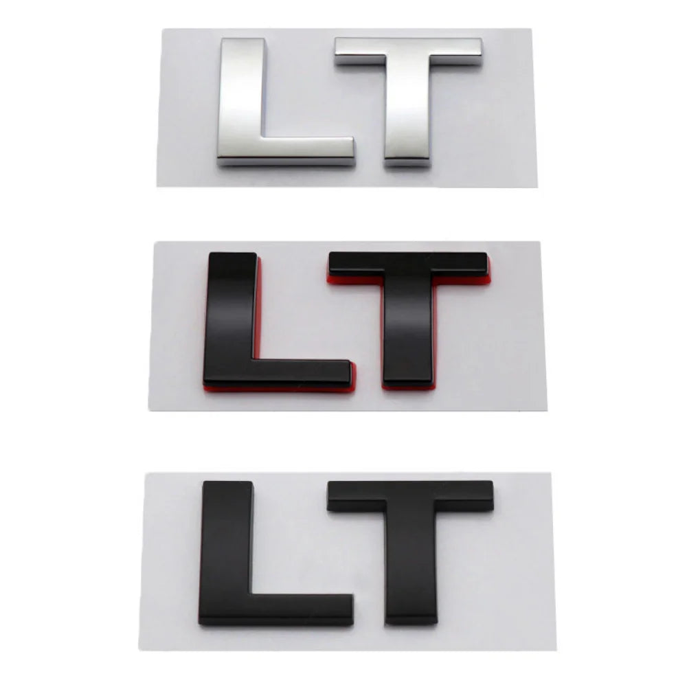 3D LTZ LT Letter Modified Emblem Car Rear Trunk Decal for Chevrolet Cruze Aveo Chevy Lacetti Cavalier Captiva Silverado Equinox