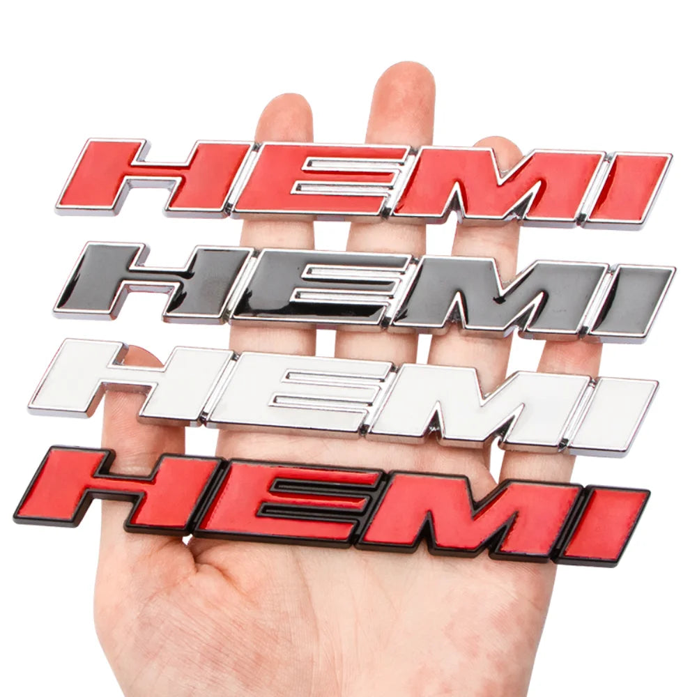 3D Hemi Sticker Front Grille Emblem Body Decor for Dodge RT RAM Jcuv Nitro Caliber Viper Dakota Journey Caravan Charger Durango