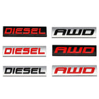 Car Sticker GT AWD Hybrid Diesel SS Turbo Logo Emblem Badge Decals for Benz AMG BMW Mazda Chevrolet Ford Opel Audi Volvo