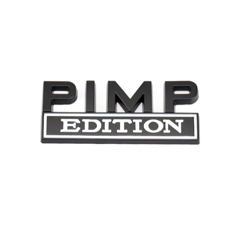 Car Sticker PIMP Edition Emblem Metal for Jeep Compass Patriot Renegade Ford F150 F250 Chevrolet RAM Hummer Grille Sticker