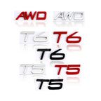 3D AWD T5 T6 Logo Emblem Badge Decals Car Sticker for Volvo V40 V60 V90 C30 XC60 XC90 XC40 S60 S90 S80 Car Styling Accessories