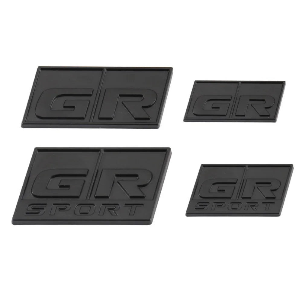 3D Metal Car Sticker GR Sport Logo Badge Emblem Decal for Toyota HV GR Sport YARiS GRMN RZ RC RS Prius Lexus Harrier GR Sticker