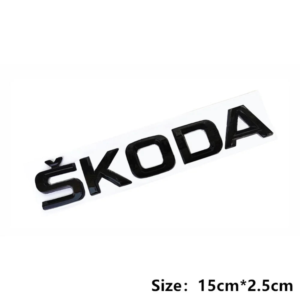 Car Rear Trunk Emblem Stickers Side Badge for Skoda 4x4 Logo Octavia A7 Tour RS Rapid Kodiaq Superb Kamiq Yeti Karoq Accessories