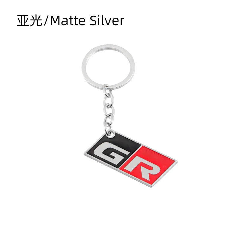 Car Keychain Key Ring for Toyota GR Sport Yaris CHR GR86 Supra Corolla Prius Venza Premio Avalon Celica Aygo Sequoia Rav4 Prado
